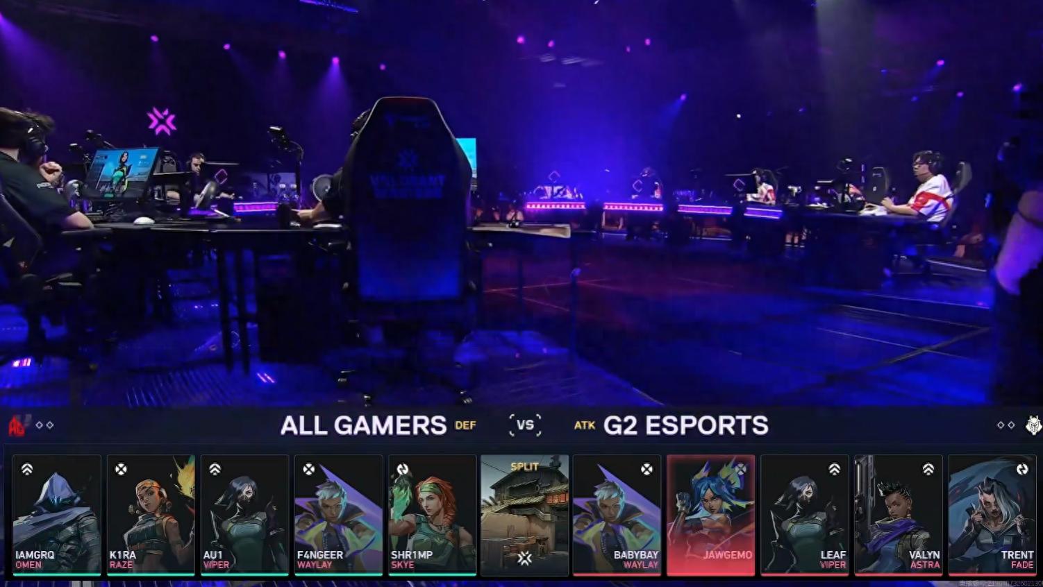 VCT Masters: CN Valorant's top seed suffers a sweep, AG falls 0-2 to G2 and drops into the losers' bracket.