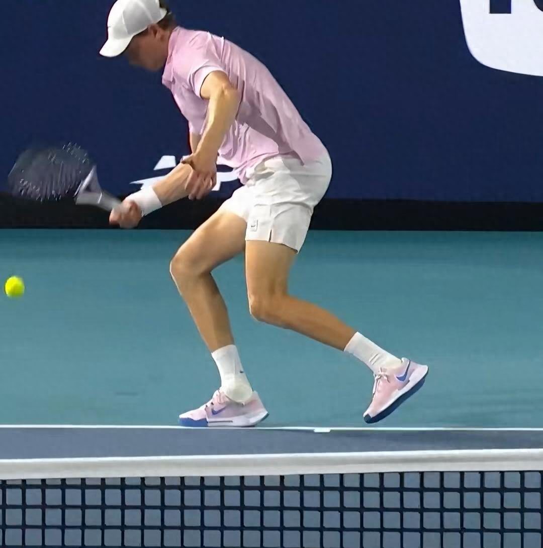 Sinner voluntarily admitted touching the ball and conceded the point to Moutet, demonstrating sportsmanship praised as "a true gentleman."