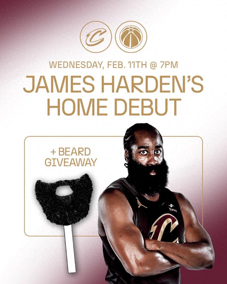 Countdown to Harden's home debut! Cavaliers gift fake beards, Allen's stats skyrocket as the biggest winner