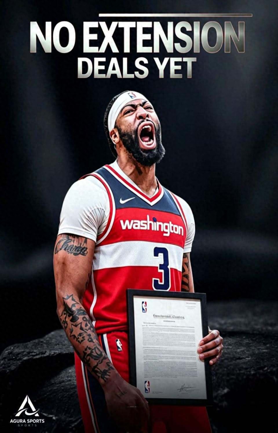 Details on the delayed contract extension between Anthony Davis and the Wizards have been revealed! They agreed to evaluate each other after the first 20 games.