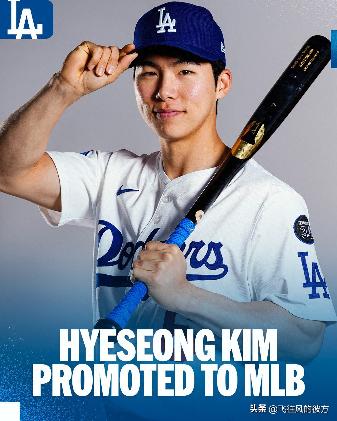The Los Angeles Dodgers summoned Korean infielder Kim Hye-sung from 3A