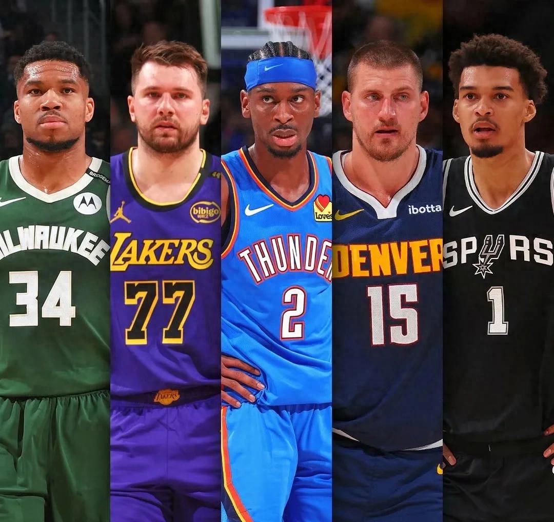 The top 5 NBA stars no longer include any Americans...