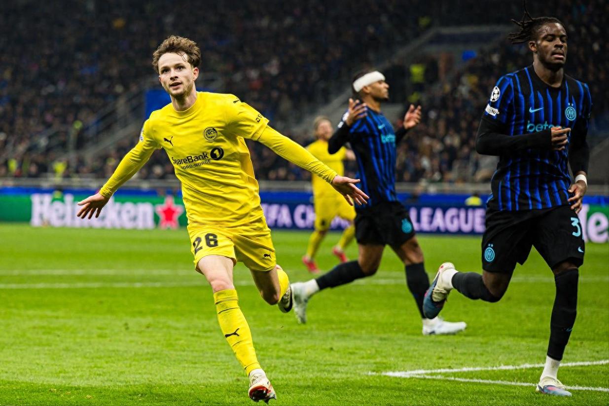 Eliminated! Inter Milan falls to Bodø/Glimt’s brilliant double victory, missing out on the Champions League Round of 16; complaints about the pitch away and Liverpool at home.