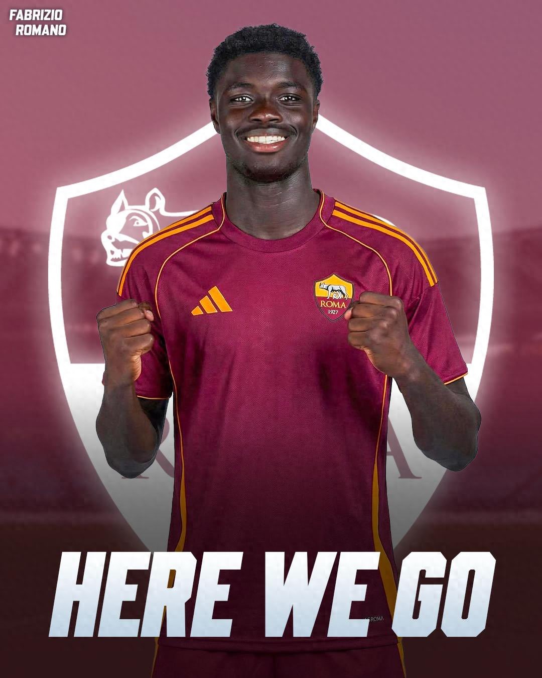 Valued at €10 million with a total transfer fee of €25 million, Roma signs Marseille's 18-year-old forward Vas, who has scored 4 goals and provided 2 assists.