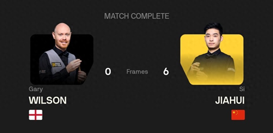 Snooker National Championship Update: Si Jiahui Defeats Gary Wilson 6-0 to Secure a Spot in the Last 16