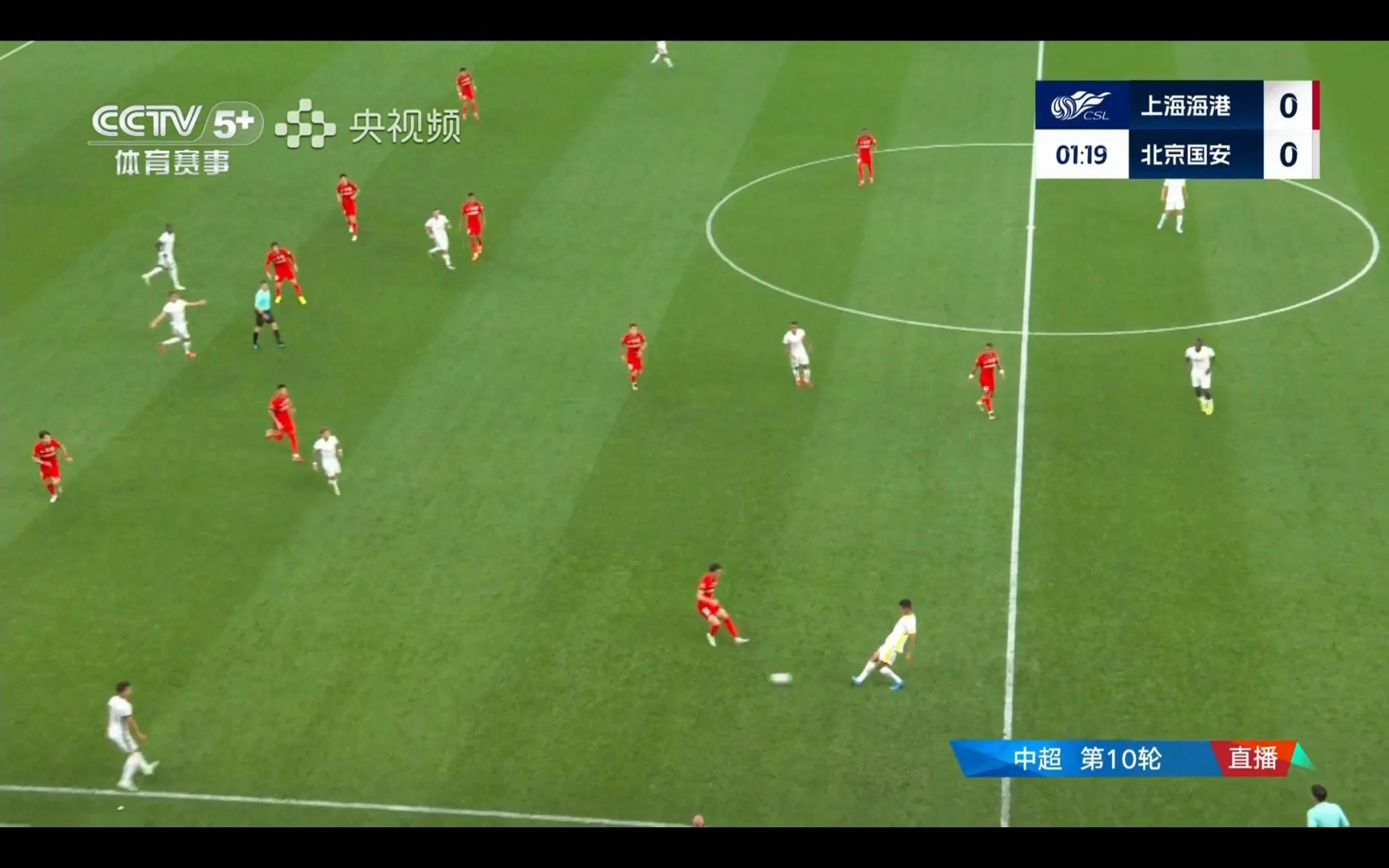 The 10th round of the Chinese Super League is being broadcast live Shanghai Port VS Beijing Guoan