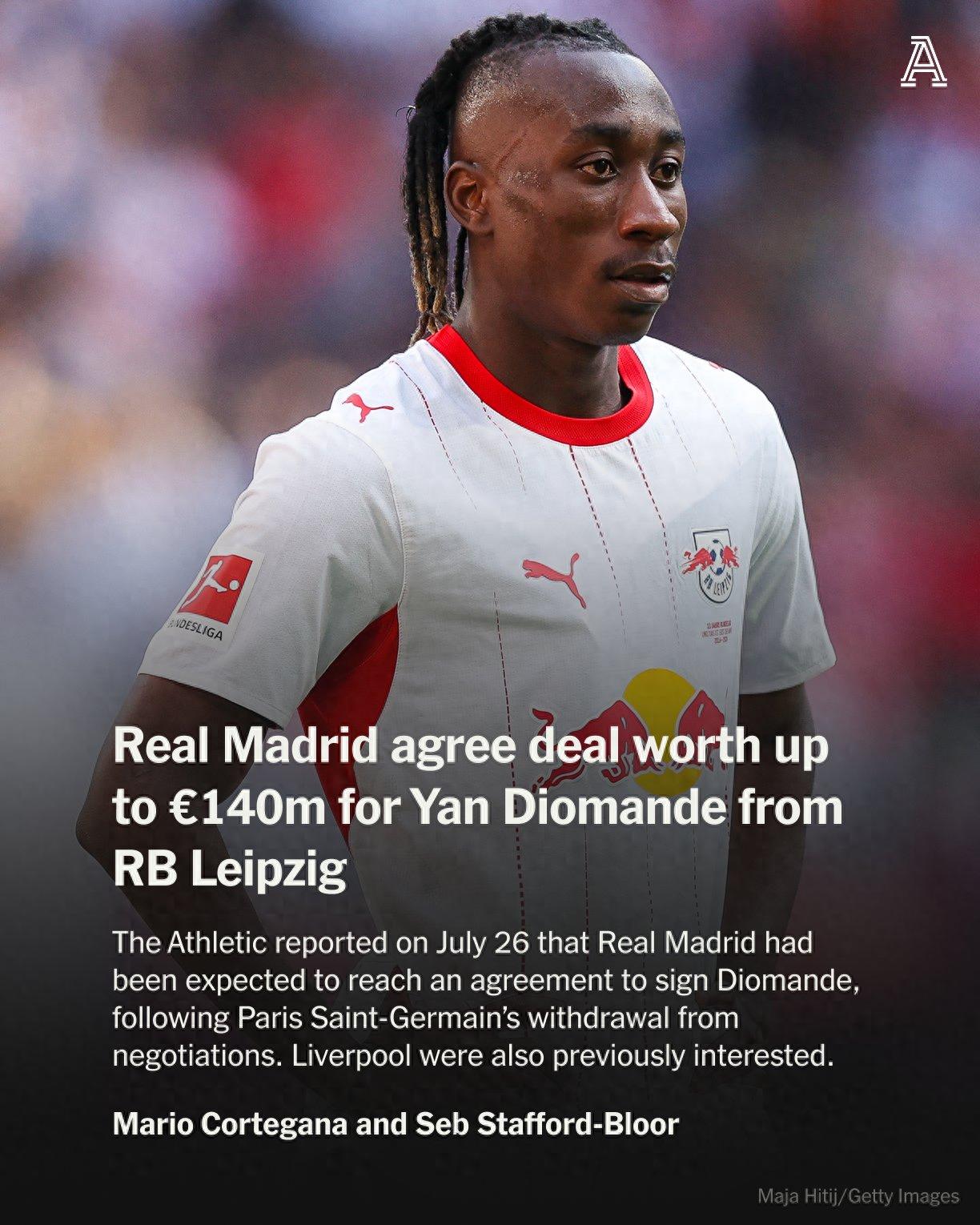 Real Madrid seals the deal! €140 million bet on 19-year-old African talent, Leipzig emerges as the biggest winner.