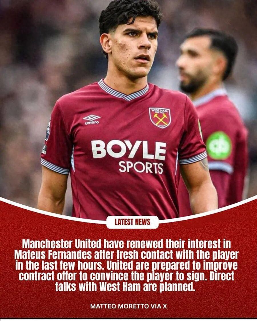 Reports indicate that Manchester United has improved the terms offered to M. Fernandes. The reasons behind their admiration for him are revealed in six key points, but Sir Jim Ratcliffe miscalculated the valuation.
