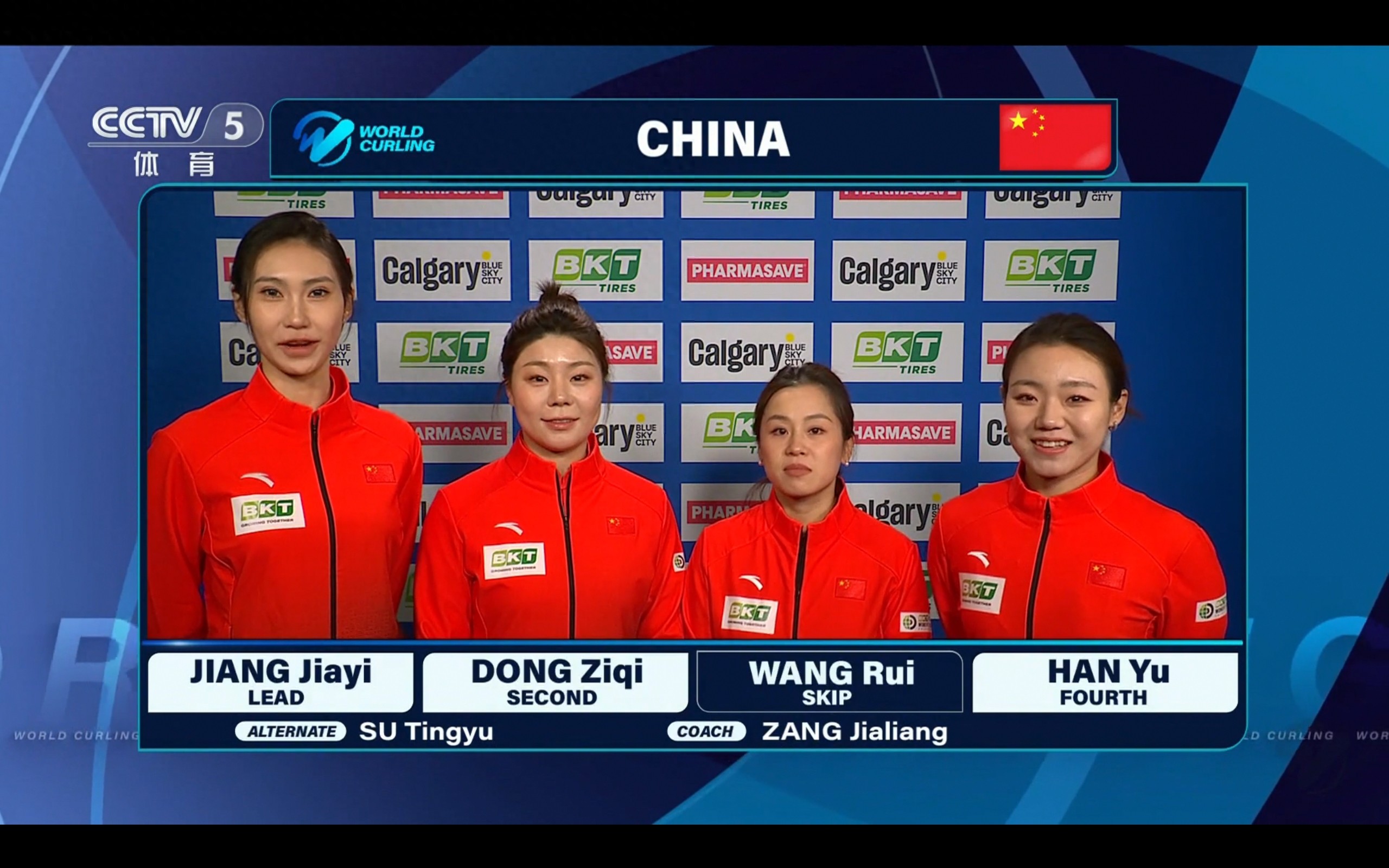 Live broadcast of the Women's Curling World Championship: China vs Sweden