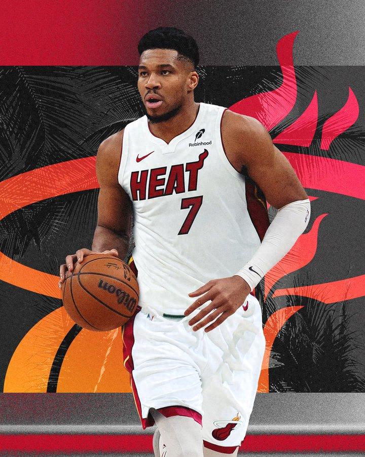 Heat official blunder! Immediately put up Giannis' No. 34 jersey for sale, then notified fans to exchange for No. 7