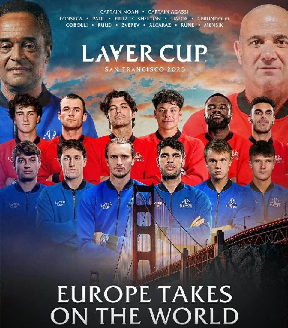 Laver Cup lineup announced: Alcaraz and Zverev lead Team Europe, while the American squad dominates Team World!
