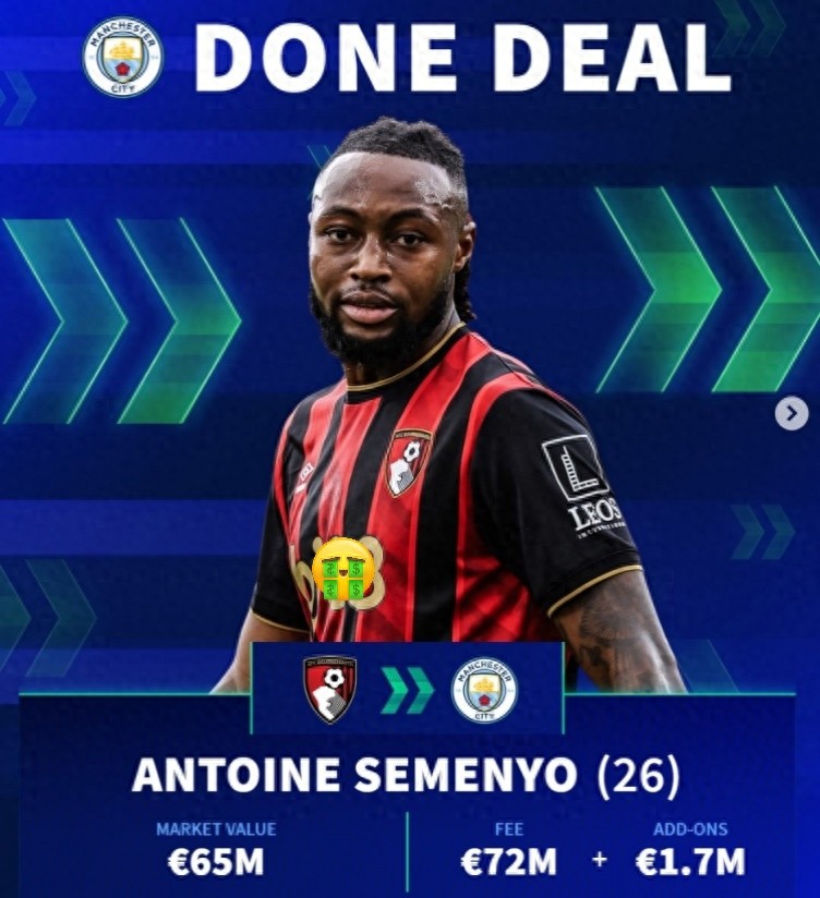 Manchester City's key signing has arrived, valued at €65 million, making him the fifth most expensive in the squad and the seventh priciest right winger, with the Ghanaian being the most valuable.