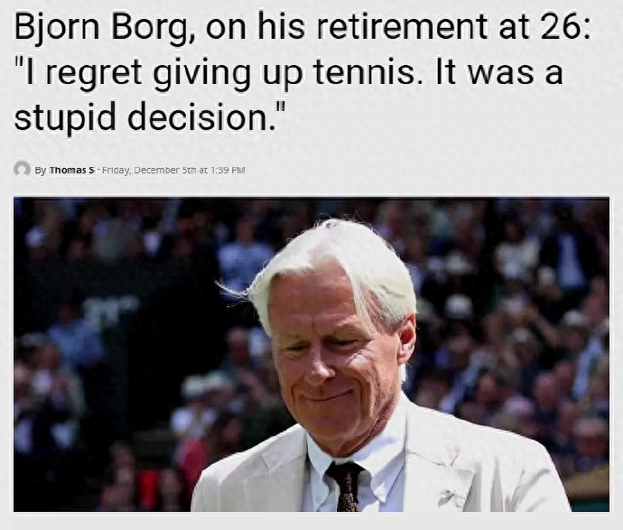Borg admitted that retiring too early was a foolish decision, former coach of Medvedev finds a new position, Li Na to participate in an exhibition match.