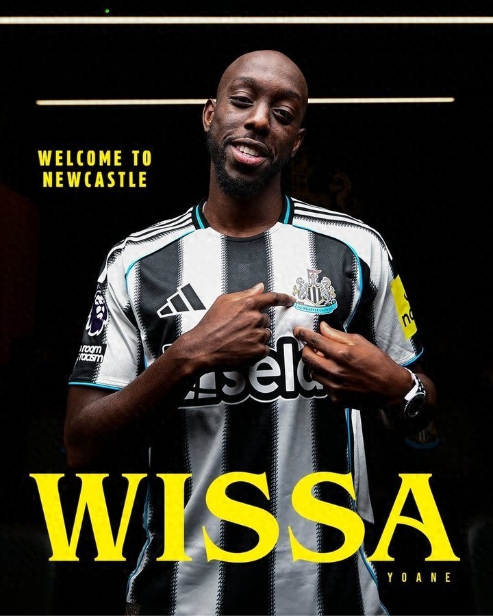 Newcastle signed 29-year-old Visa for £55 million; no appearances since joining due to cruciate ligament injury and Africa Cup involvement.