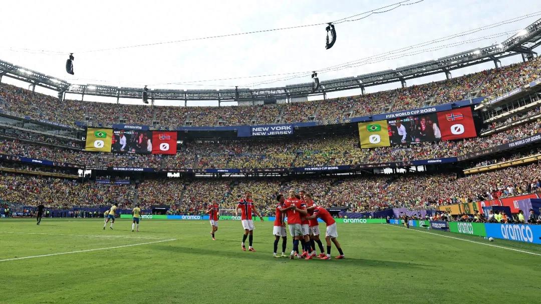 What is the American calculation behind playing the World Cup in football stadiums?
