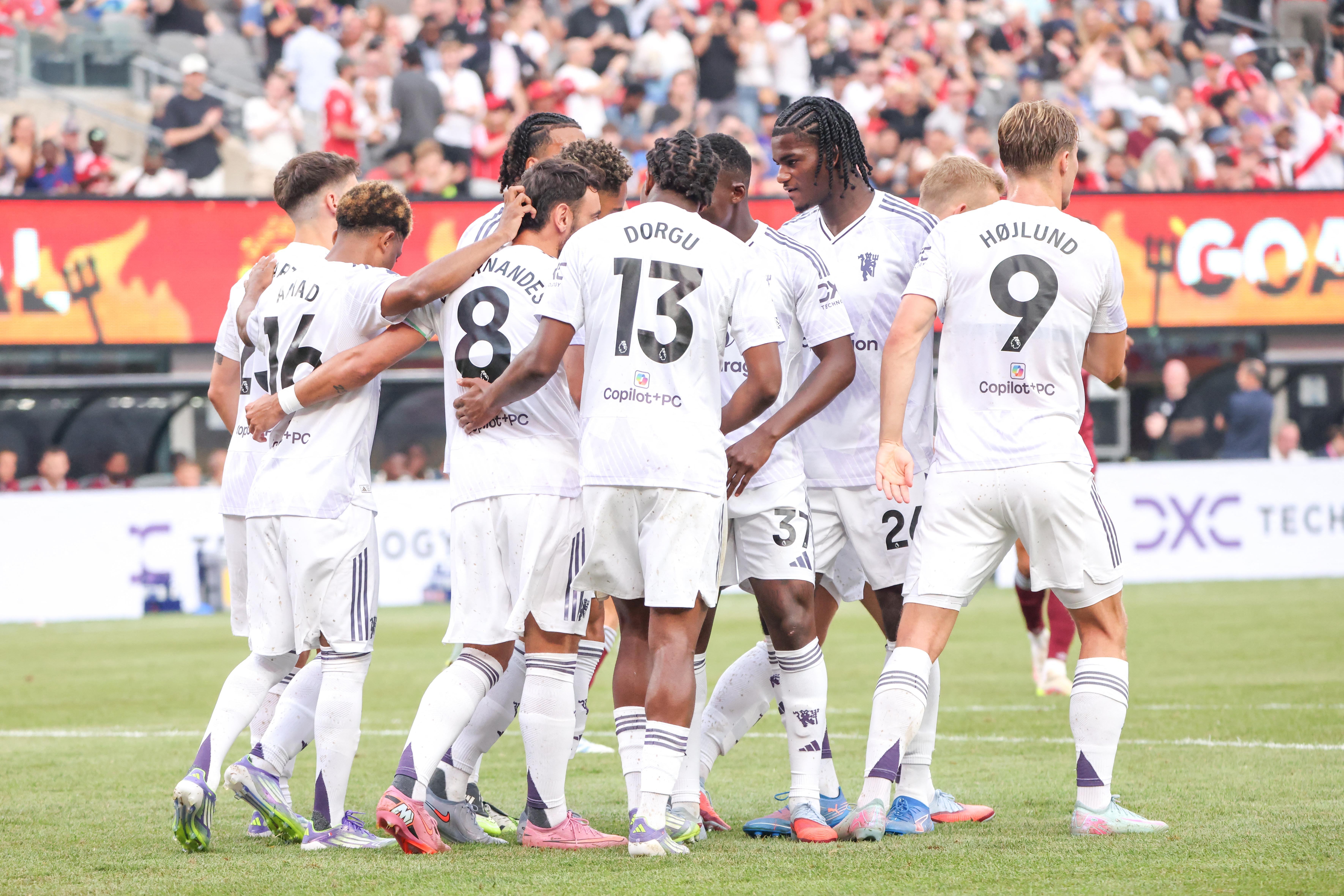 Bruno Fernandes netted twice as Manchester United triumphed over West Ham in a friendly match in the US