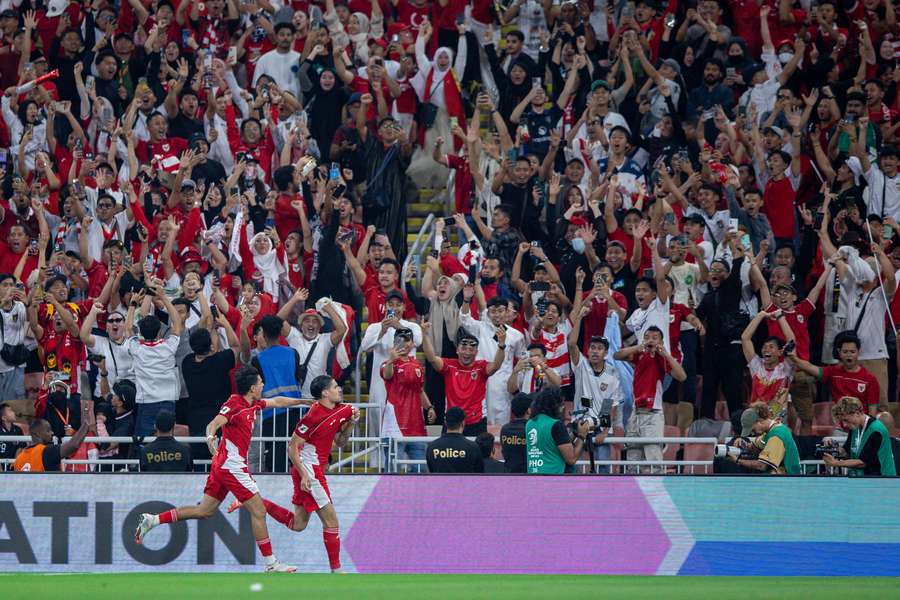 A file photo of Kevin Diks celebrating a goal scored for Indonesia in Jeddah last year. A file photo of Kevin Diks celebrating a goal scored for Indonesia in Jeddah last year.