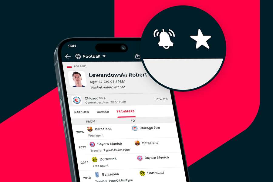 Get news on your favourite players and teams Get news on your favourite players and teams