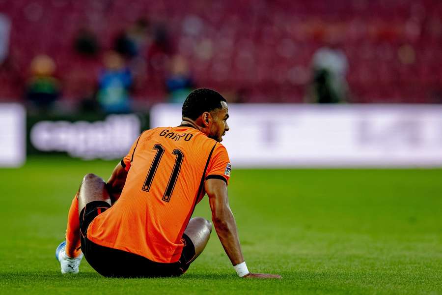Cody Gakpo hurt his ankle in Sunday’s ‌2-1 win over Serbia in ⁠Belgrade