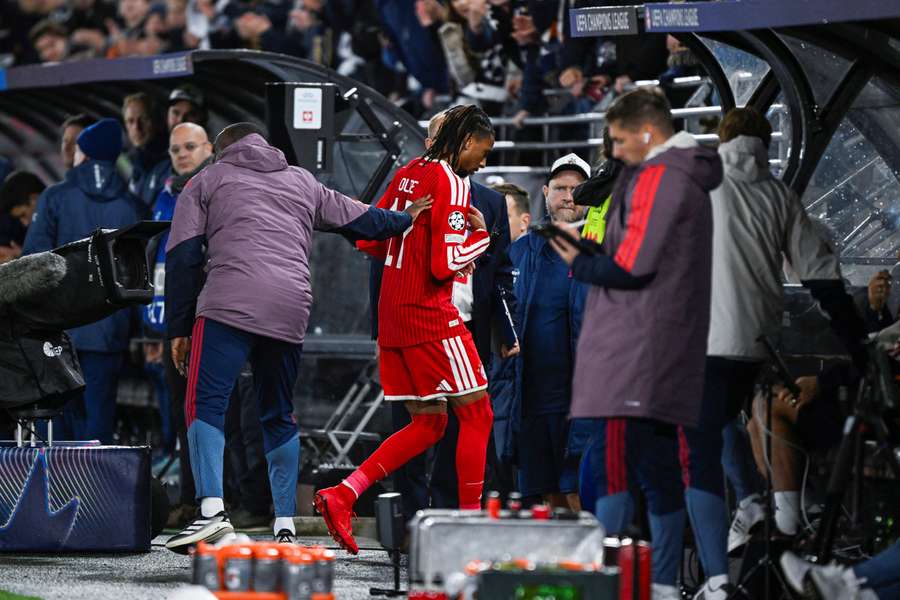 Michael Olise on his way to the dressing room Michael Olise on his way to the dressing room
