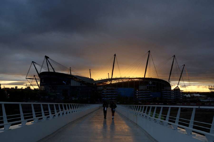 General view outside Etihad Stadium General view outside Etihad Stadium