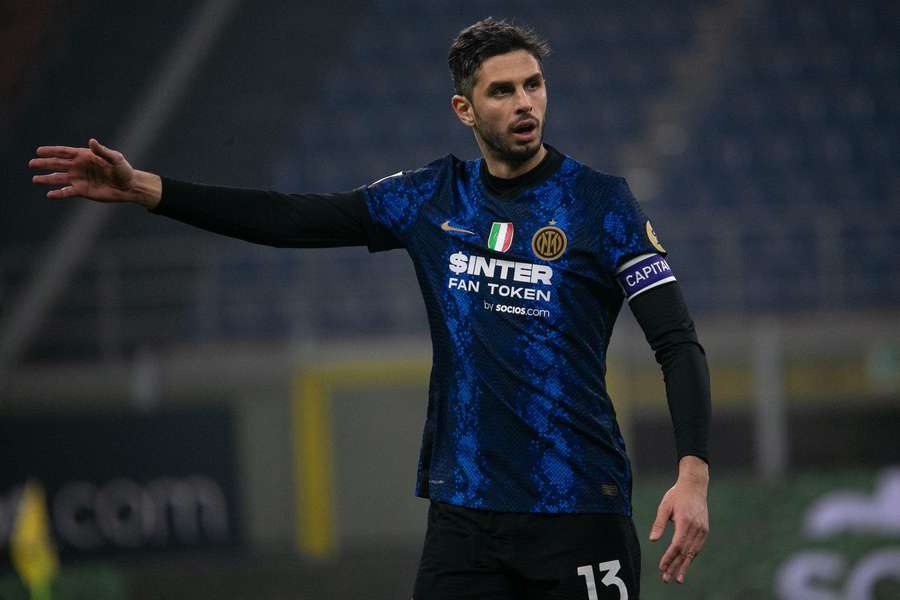 Andrea Ranocchia captained Inter. Andrea Ranocchia captained Inter.