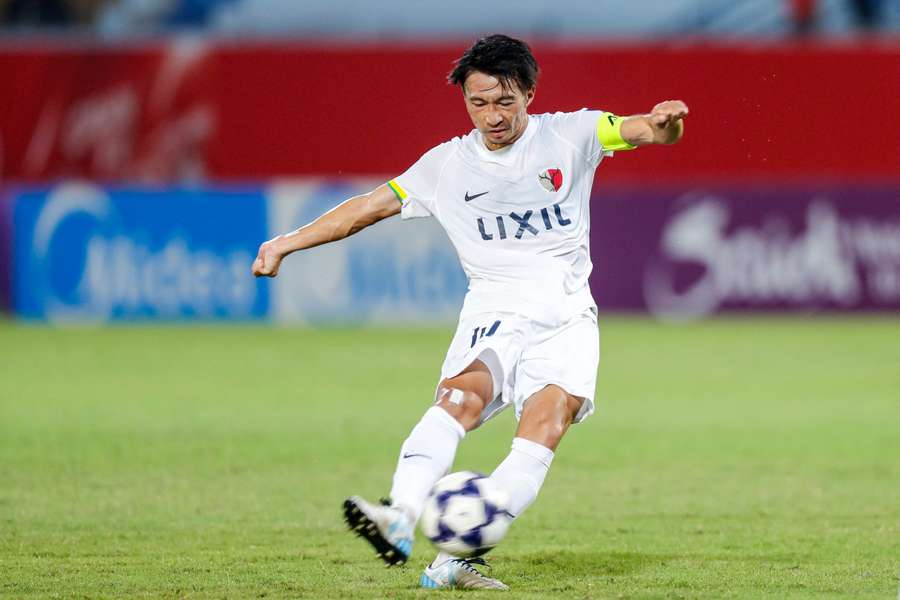 Gaku Shibasaki of Kashima Antlers in action Gaku Shibasaki of Kashima Antlers in action