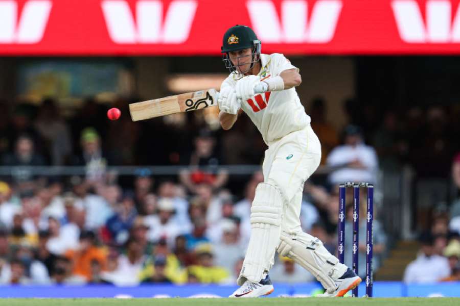 Australia's Marnus Labuschagne in action