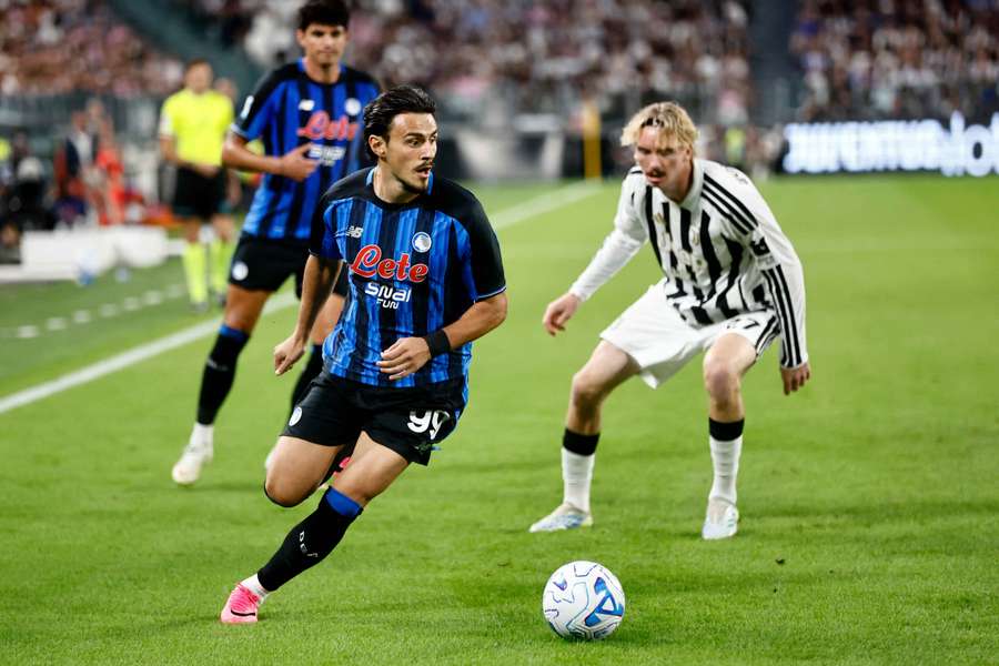 Eljif Elmas in action for Atalanta against Juventus Eljif Elmas in action for Atalanta against Juventus