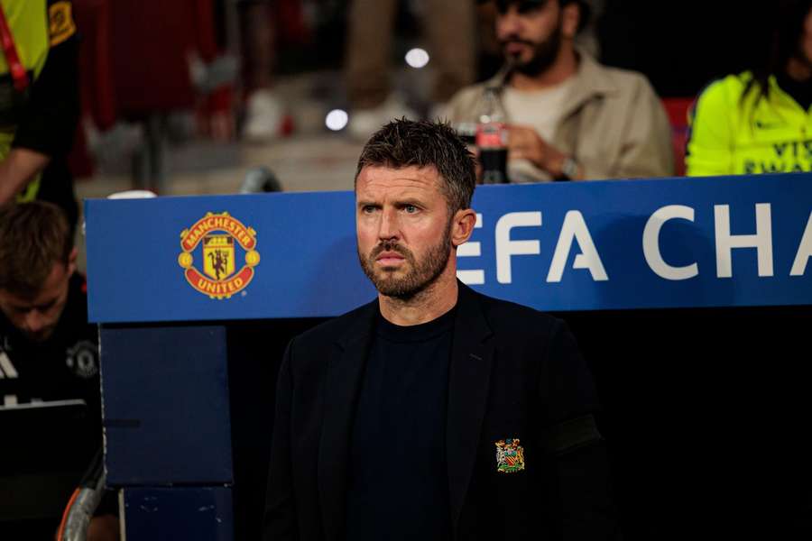 Man Utd's Michael Carrick during the Champions League game against Atletico Madrid Man Utd's Michael Carrick during the Champions League game against Atletico Madrid