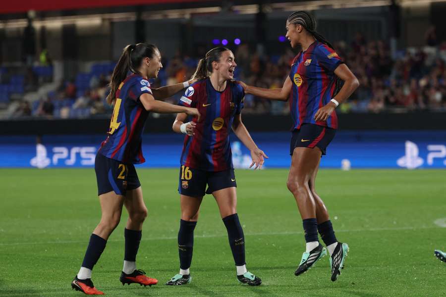 Barcelona were among the winners in the UEFA Women's Champions League on Wednesday. Barcelona were among the winners in the UEFA Women's Champions League on Wednesday.