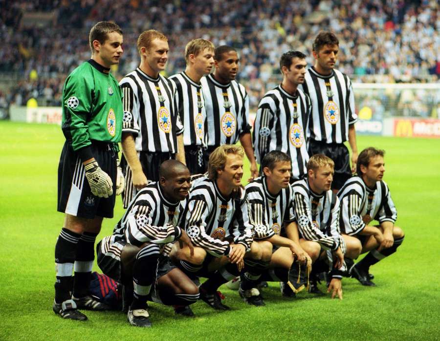Newcastle United's side at the time