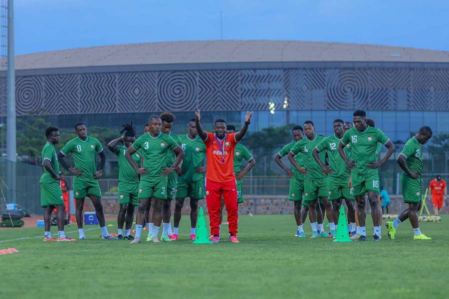 Kenya training ahead of Rwanda friendly at Amahoro Stadium