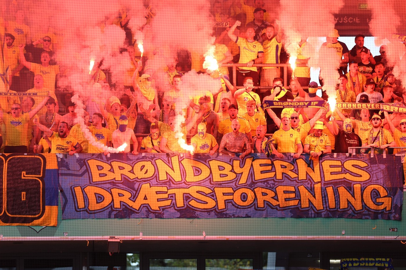Brondby supporters caused chaos in Reykjavik and damaged portions of the stadium following a humiliating loss