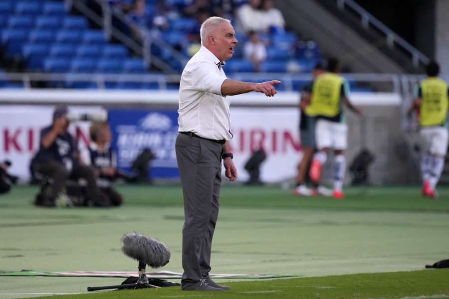 Former All Whites coach Darren Bazeley giving directions during an international friendly against Panama. Former All Whites coach Darren Bazeley giving directions during an international friendly against Panama.