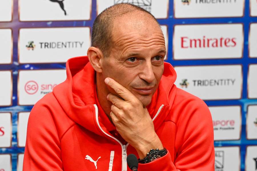 AC Milan manager Massimiliano Allegri during a press conference