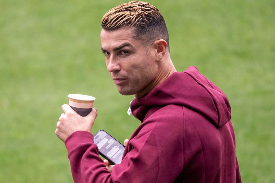 Cristiano Ronaldo in national team training Cristiano Ronaldo in national team training