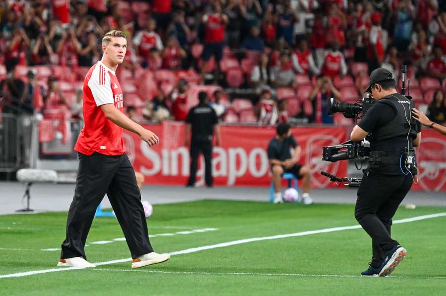 Arsenal’s Viktor Gyokeres before their pre-season match against Newcastle United