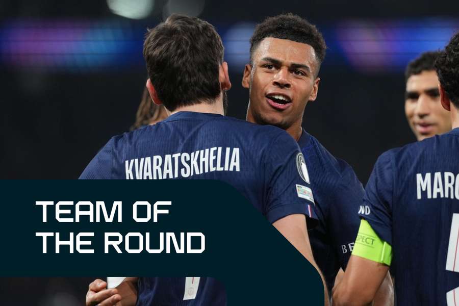 PSG players dominate the Team of the Round