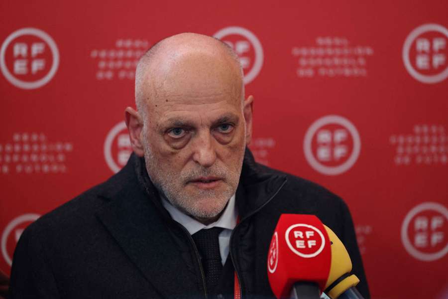 LaLiga president Javier Tebas speaks to the media LaLiga president Javier Tebas speaks to the media
