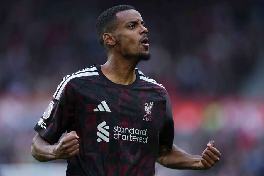Alexander Isak celebrates his goal for Liverpool Alexander Isak celebrates his goal for Liverpool