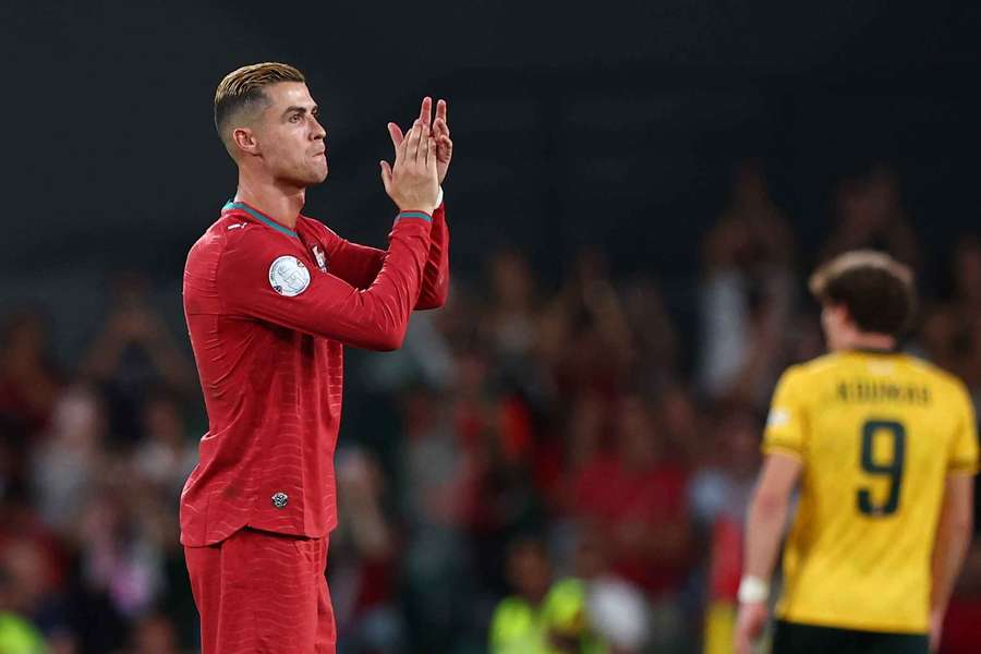 Cristiano Ronaldo during the recent match against Wales