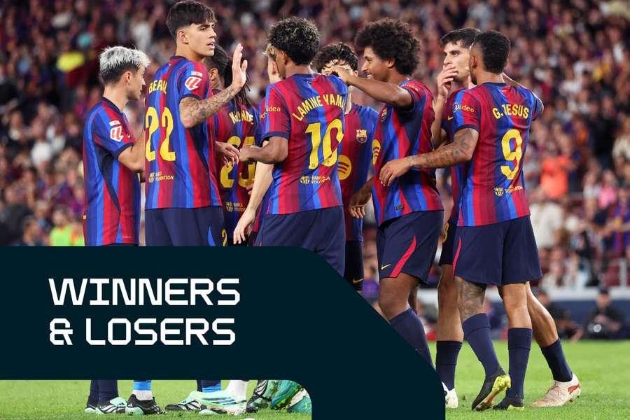 Barcelona won their first eight matches of the season Barcelona won their first eight matches of the season
