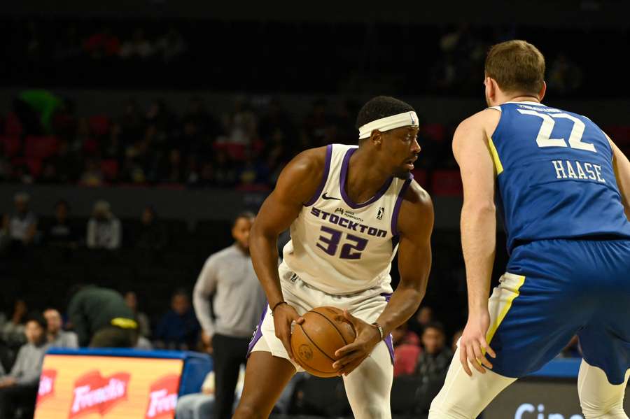 Terry Taylor in action for his NBA G-League team Stockton Kings. Terry Taylor in action for his NBA G-League team Stockton Kings.