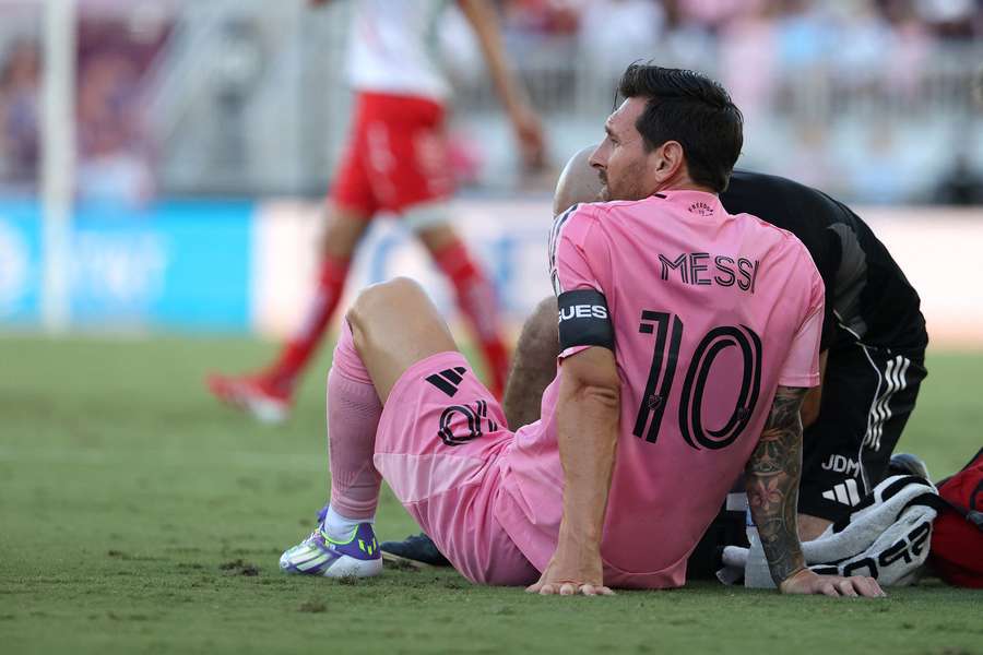 Lionel Messi suffered the injury in Inter Miami's win over Necaxa