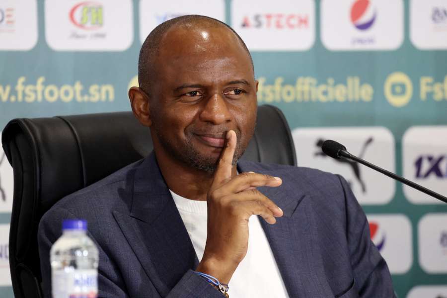 Patrick Vieira during his Senegal unveiling