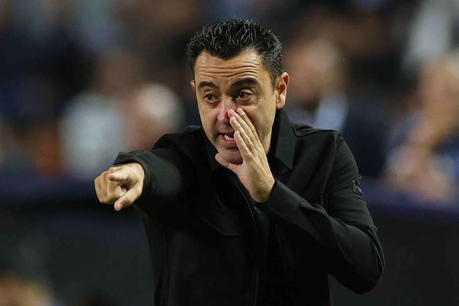 Netherlands boss Xavi reacts on the touchline