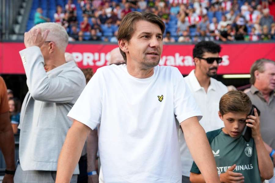 Ebi Smolarek at De Kuip before a friendly between Feyenoord and AS Monaco