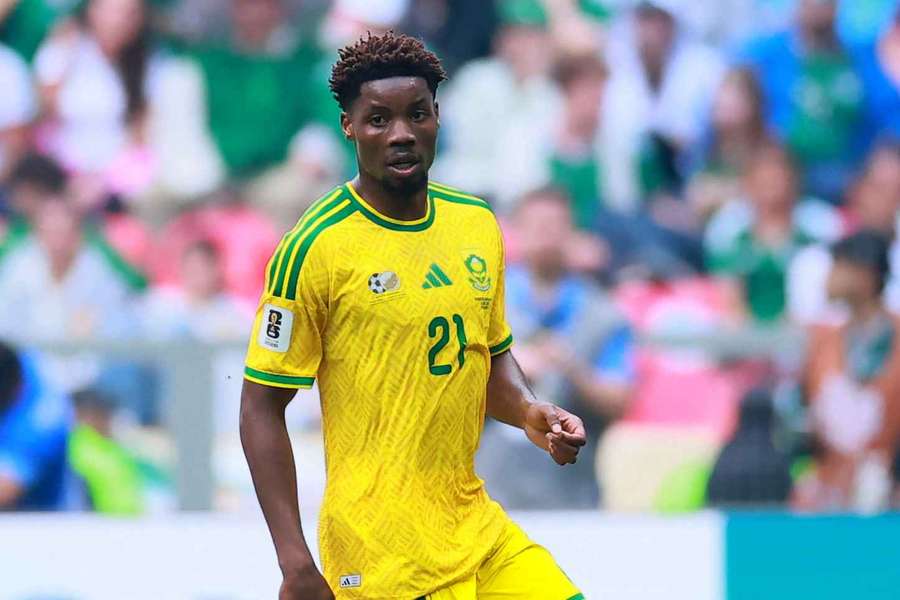 Ime Okon was on target for South Africa Ime Okon was on target for South Africa