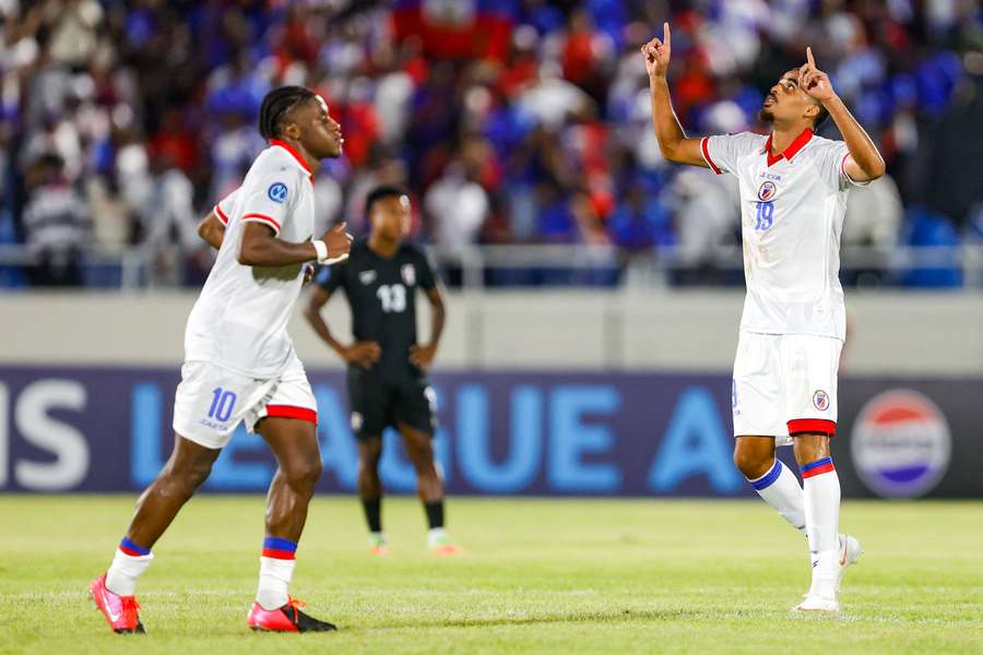 Yassin Fortune celebrates scoring 